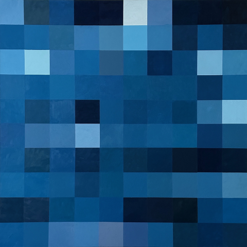 Landschap #5  Look up | 100 x 100cm | Lynette de Vries-Myburgh 2025