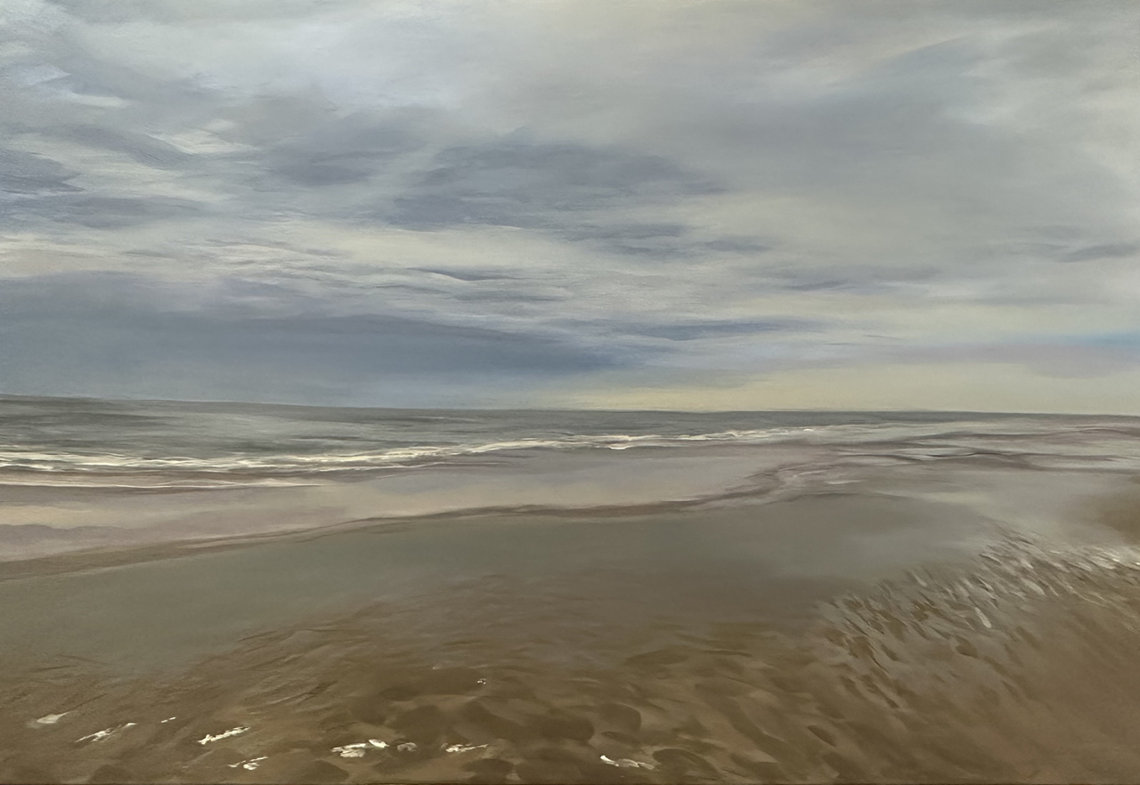 Strandwandeling #II | Acrylverf op doek in baklijst | 150 cm x 100 cm  | Lynette de Vries-Myburgh