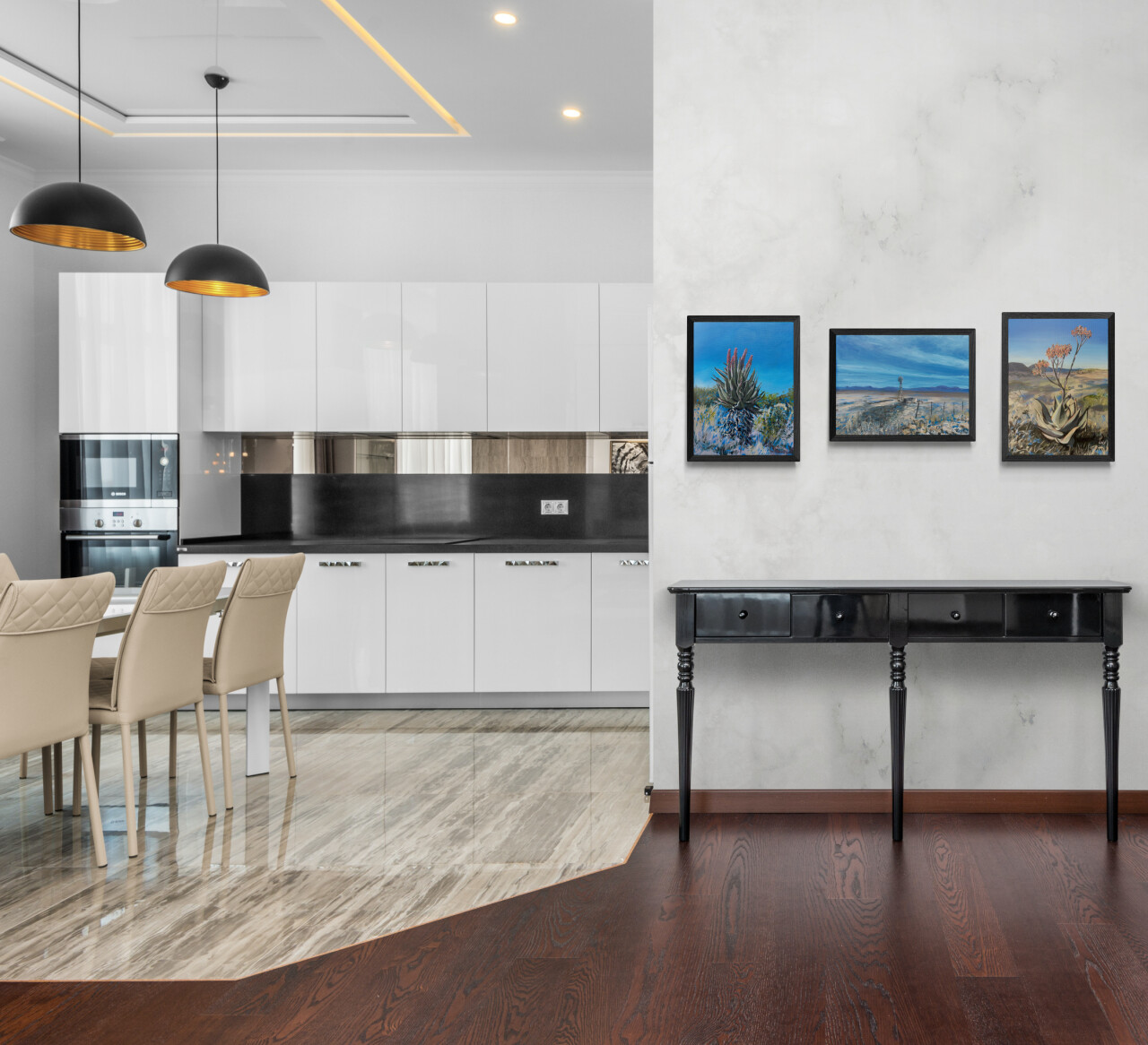 Vintage cabinet next to kitchen (1)